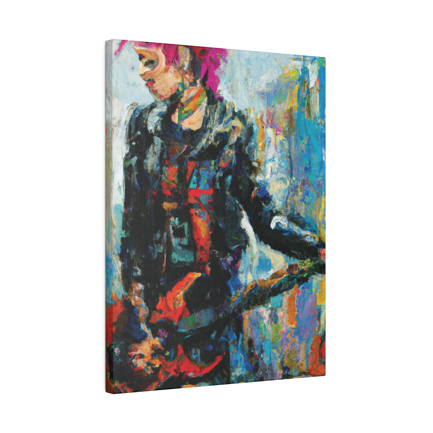 5258U - Rockstar Oil Painting Style Print | Poster | Home Decor | Wall Art | Music Art | Canvas