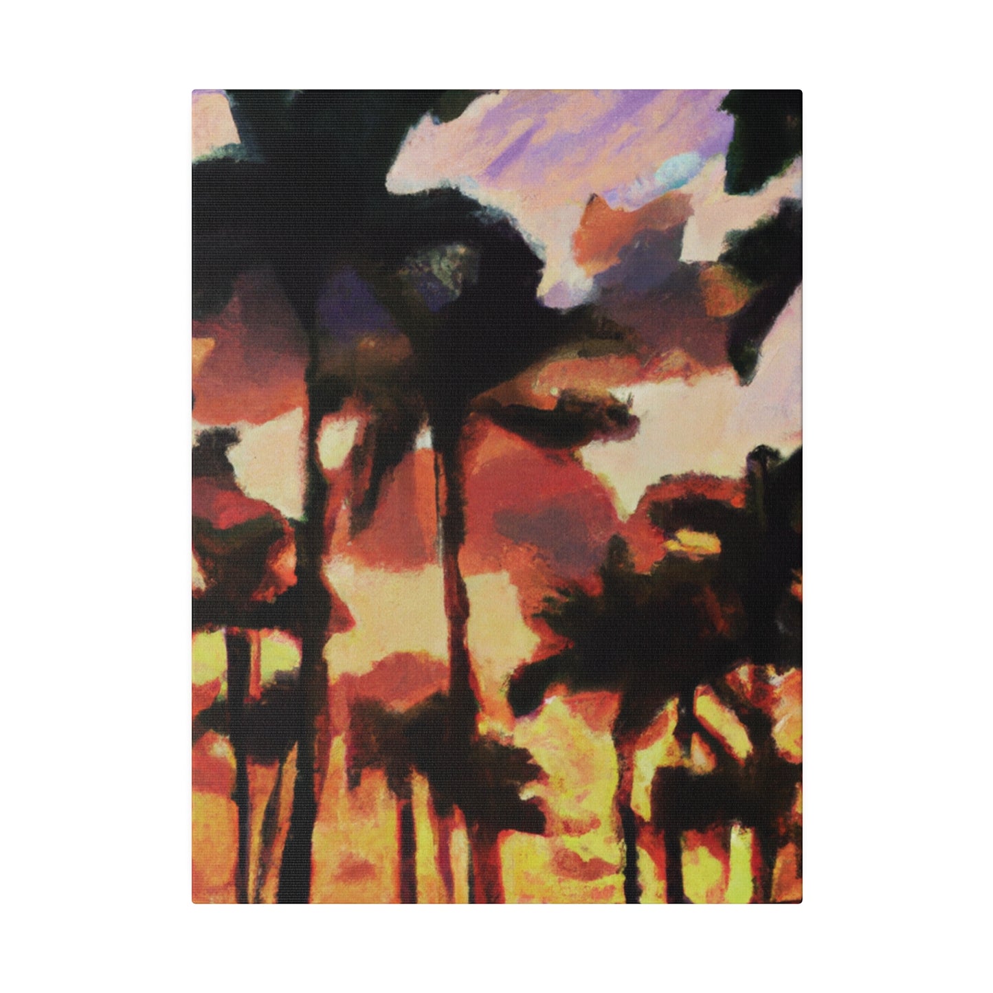 8396Z - Miami Beach Sunset Painting Print | Miami | Beach | Sunset | Poster | Home Decor | Wall Art | Canvas