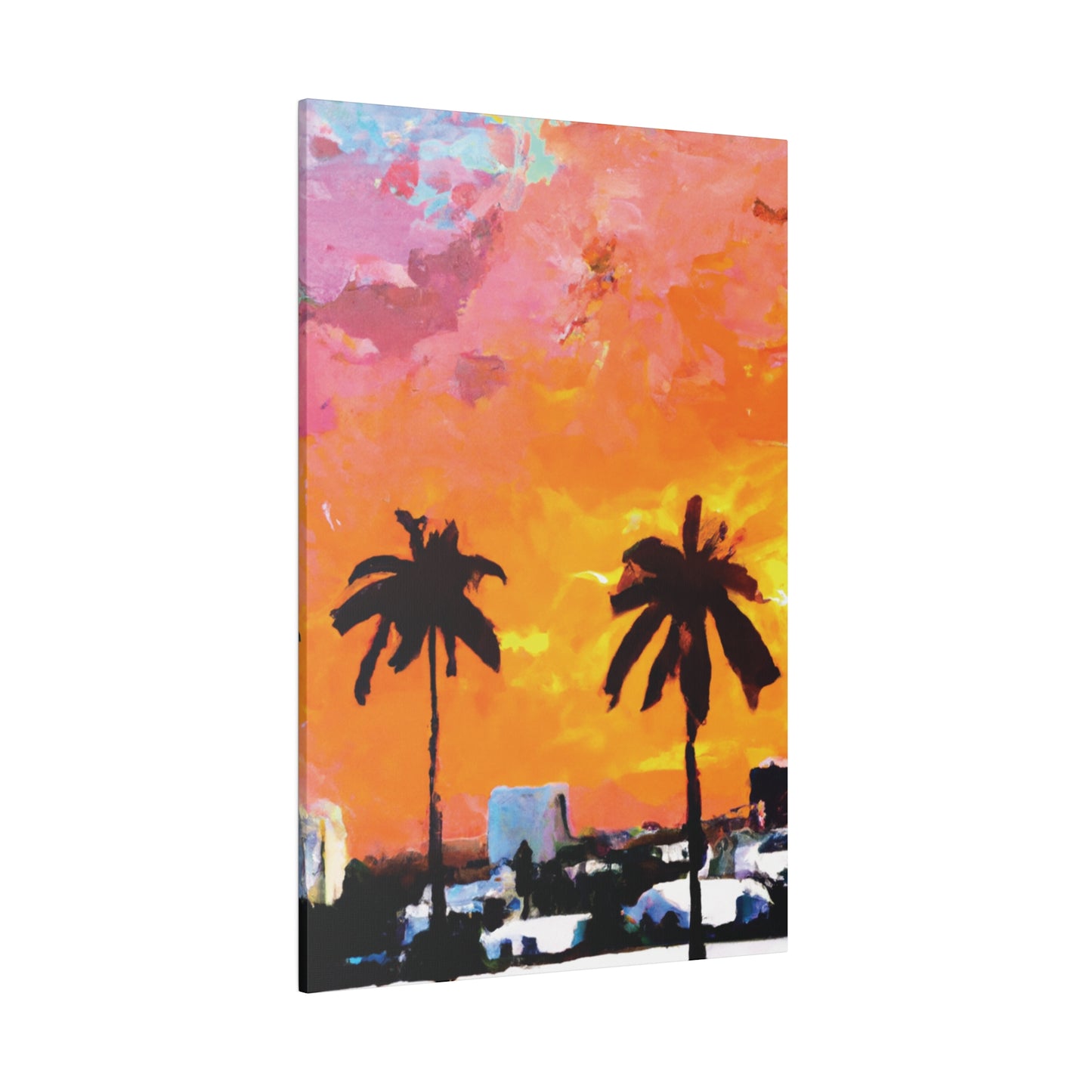 2759A - Miami Beach Sunset Painting Print | Miami | Beach | Sunset | Poster | Home Decor | Wall Art | Canvas