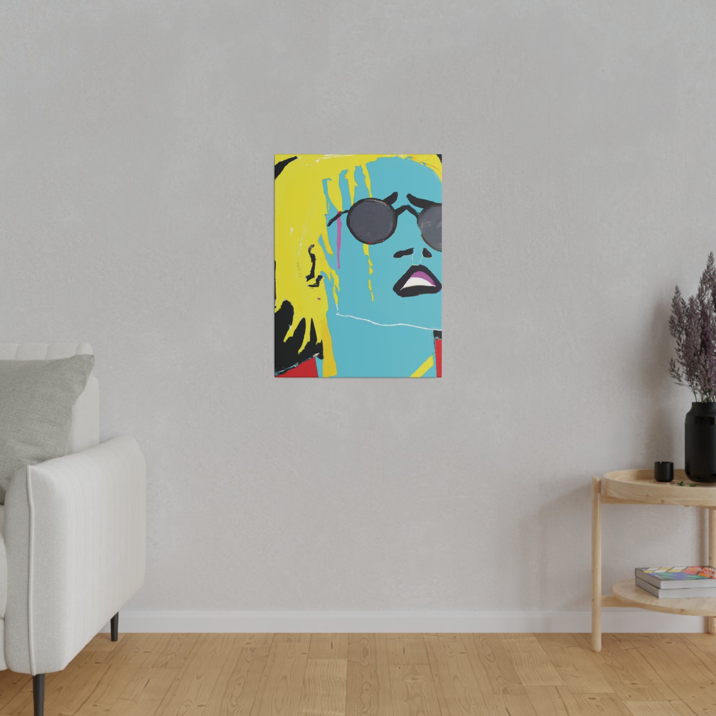 3863S - Rockstar Painting Print | Face | Abstract | Poster | Home Decor | Wall Art | Music Art | Canvas