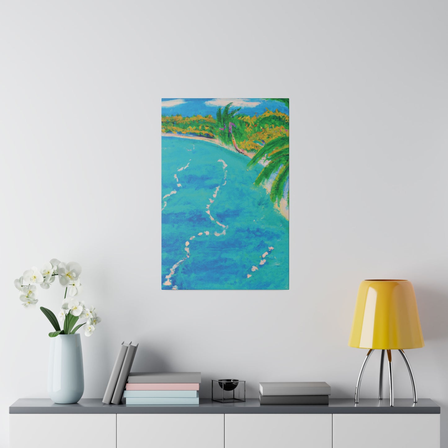 6605P - Bahamas Ocean Painting Print | Bahamas | Ocean | Beach | Poster | Home Decor | Wall Art | Canvas