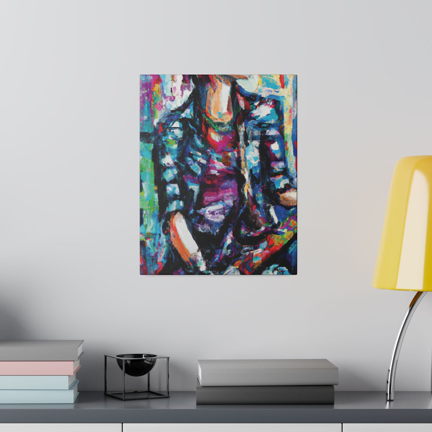 5033P - Rockstar Oil Painting Style Print | Poster | Home Decor | Wall Art | Music Art | Canvas