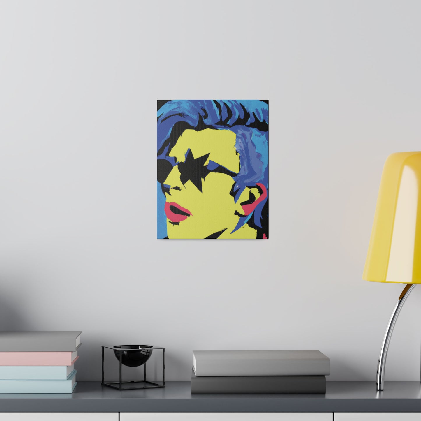 9361F - Rockstar Painting Print | Face | Abstract | Poster | Home Decor | Wall Art | Music Art | Canvas