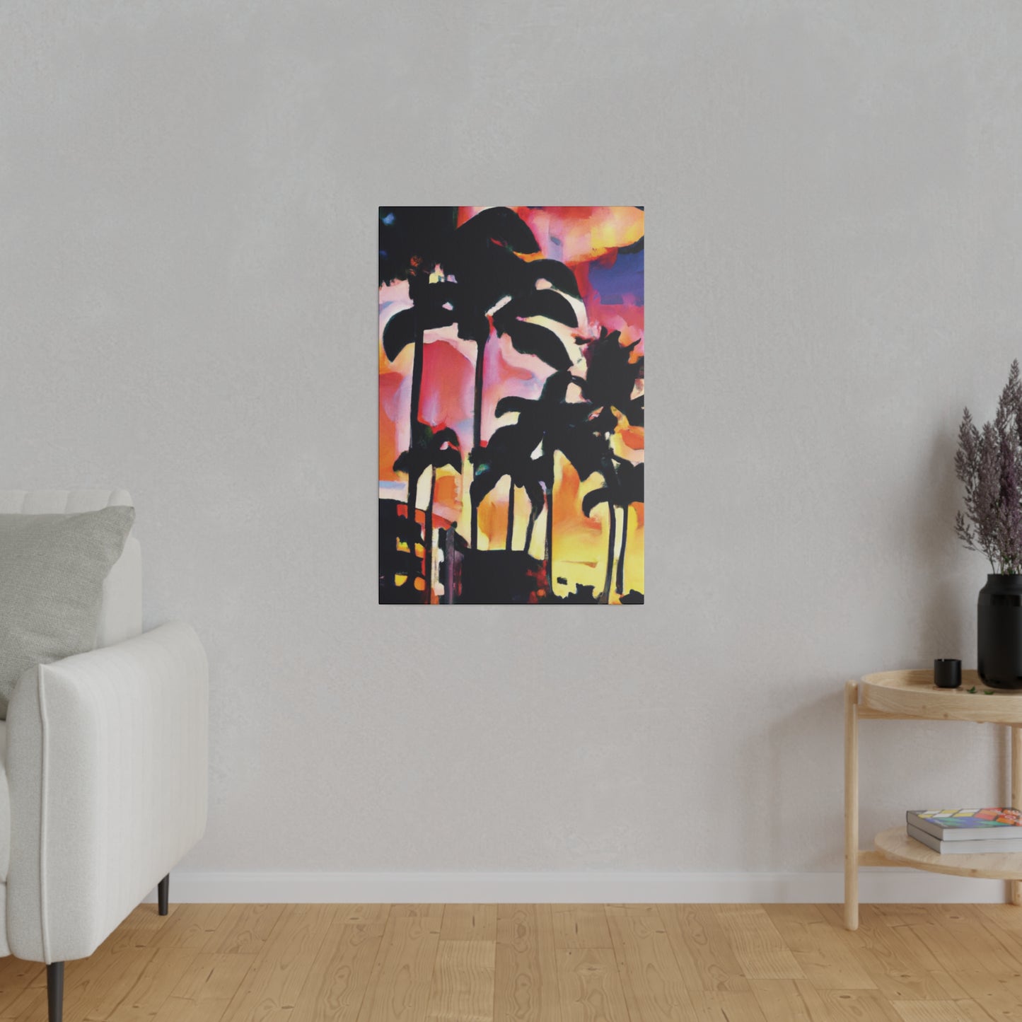 4986G - Miami Beach Sunset Painting Print | Miami | Beach | Sunset | Poster | Home Decor | Wall Art | Canvas