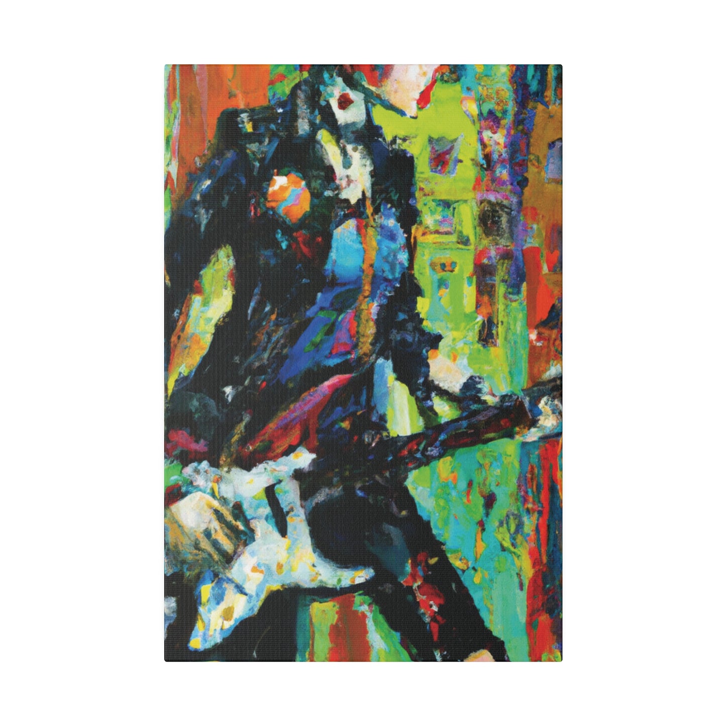 2760G - Rockstar Oil Painting Style Print | Poster | Home Decor | Wall Art | Music Art | Canvas