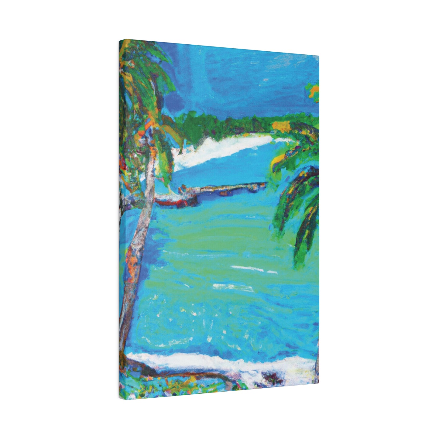 2499M - Bahamas Ocean Painting Print | Bahamas | Ocean | Beach | Poster | Home Decor | Wall Art | Canvas