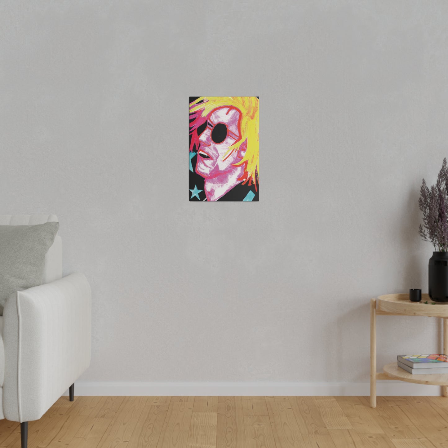 5123P - Rockstar Painting Print | Face | Abstract | Poster | Home Decor | Wall Art | Music Art | Canvas