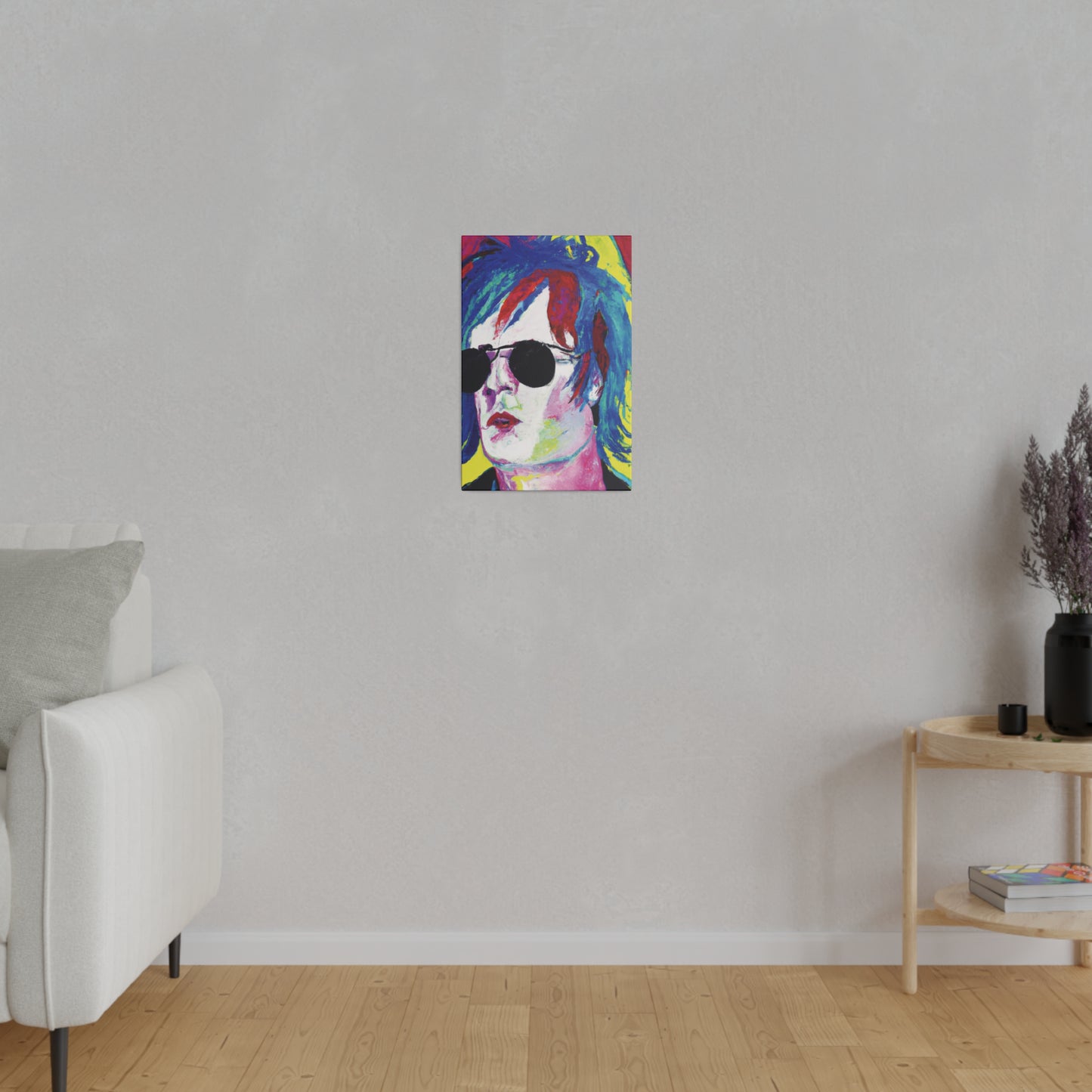 7634A - Rockstar Painting Print | Face | Abstract | Poster | Home Decor | Wall Art | Music Art | Canvas