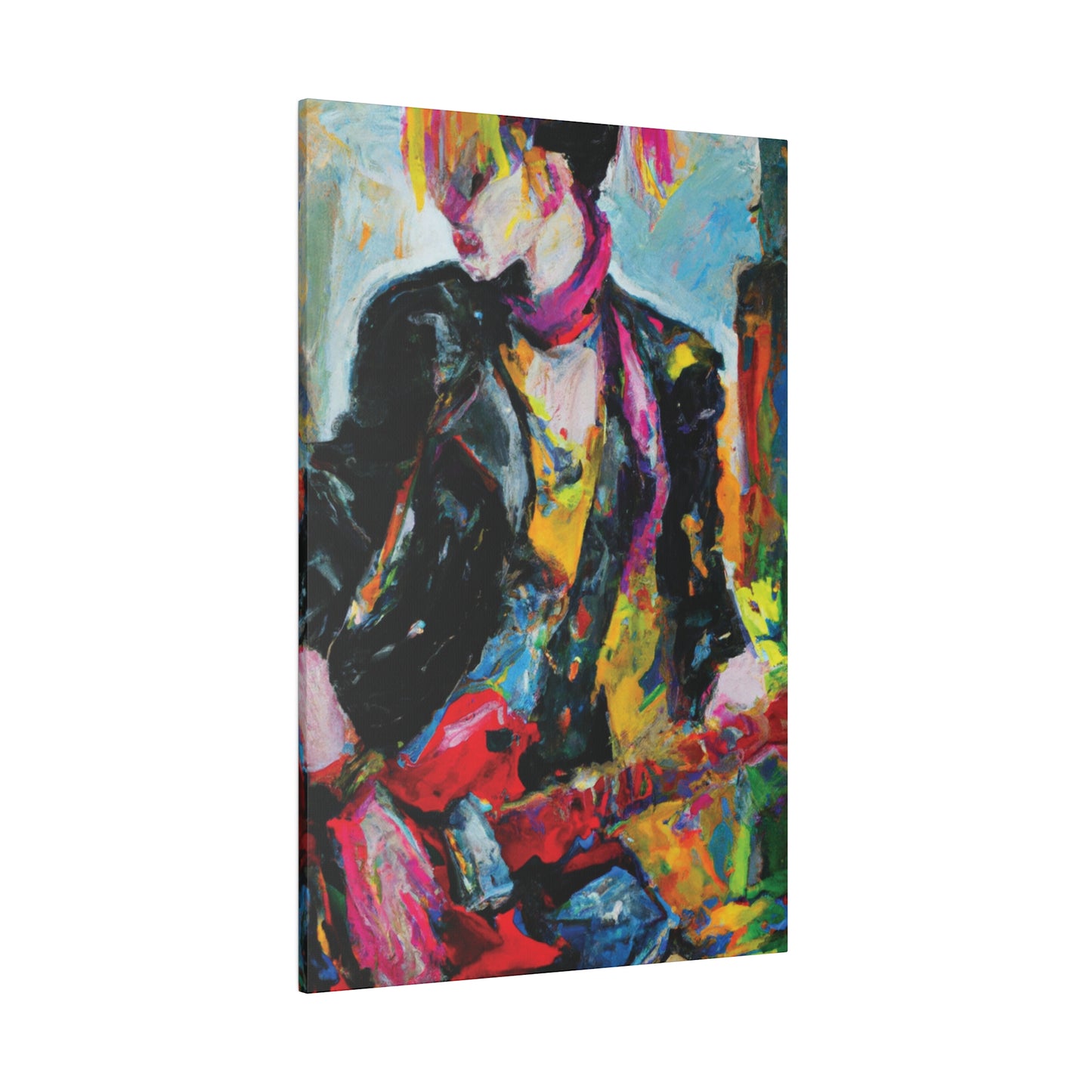 8178F - Rockstar Oil Painting Style Print | Poster | Home Decor | Wall Art | Music Art | Canvas