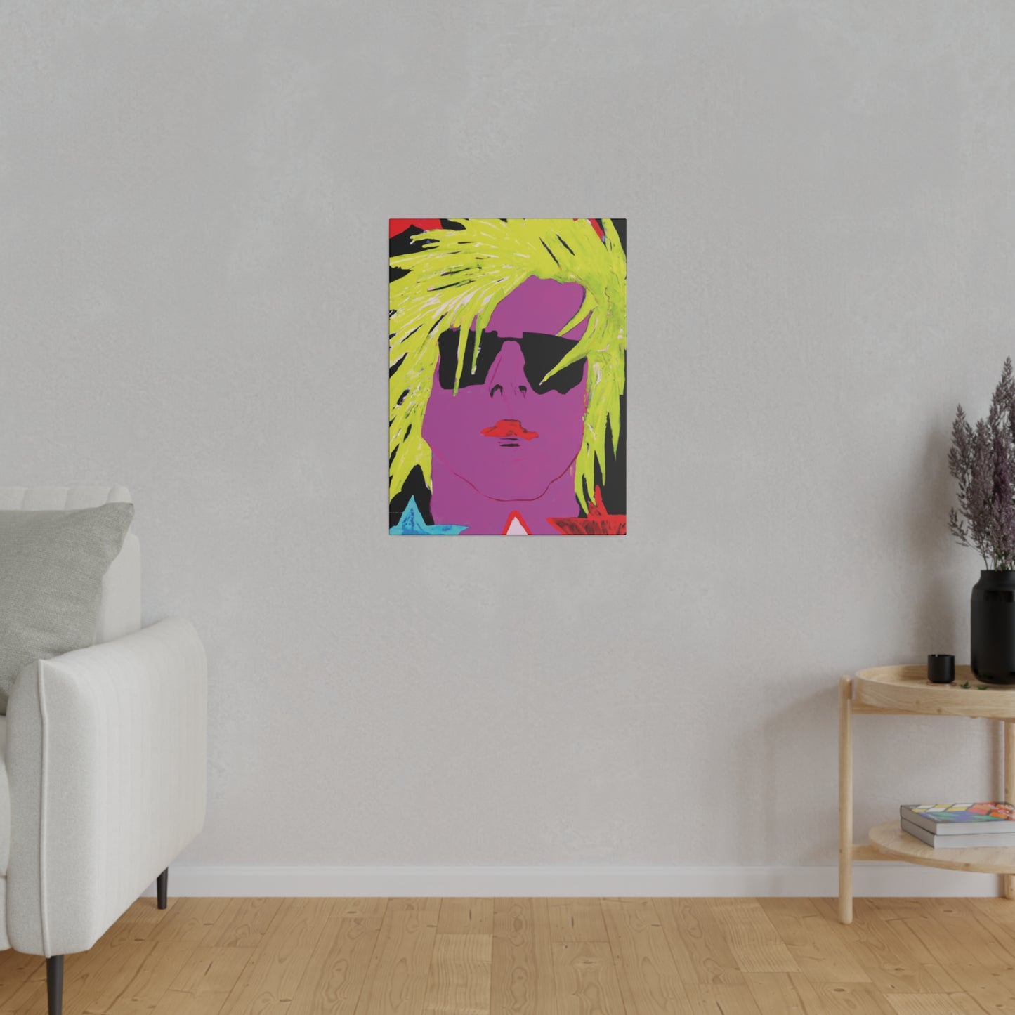 3271U - Rockstar Painting Print | Face | Abstract | Poster | Home Decor | Wall Art | Music Art | Canvas