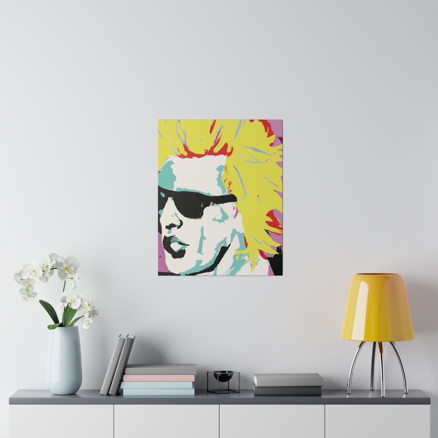 8282G - Rockstar Painting Print | Face | Abstract | Poster | Home Decor | Wall Art | Music Art | Canvas