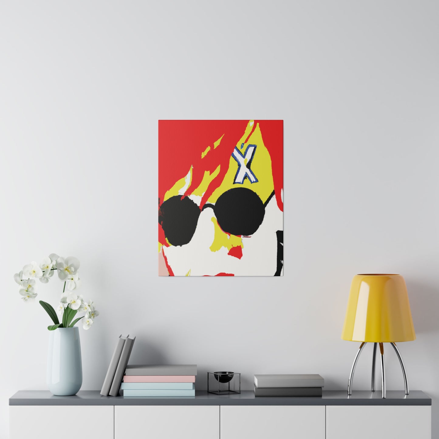 3281Z - Rockstar Painting Print | Face | Abstract | Poster | Home Decor | Wall Art | Music Art | Canvas