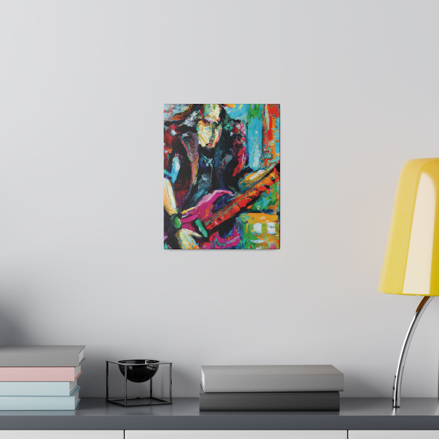 5003E - Rockstar Oil Painting Style Print | Poster | Home Decor | Wall Art | Music Art | Canvas