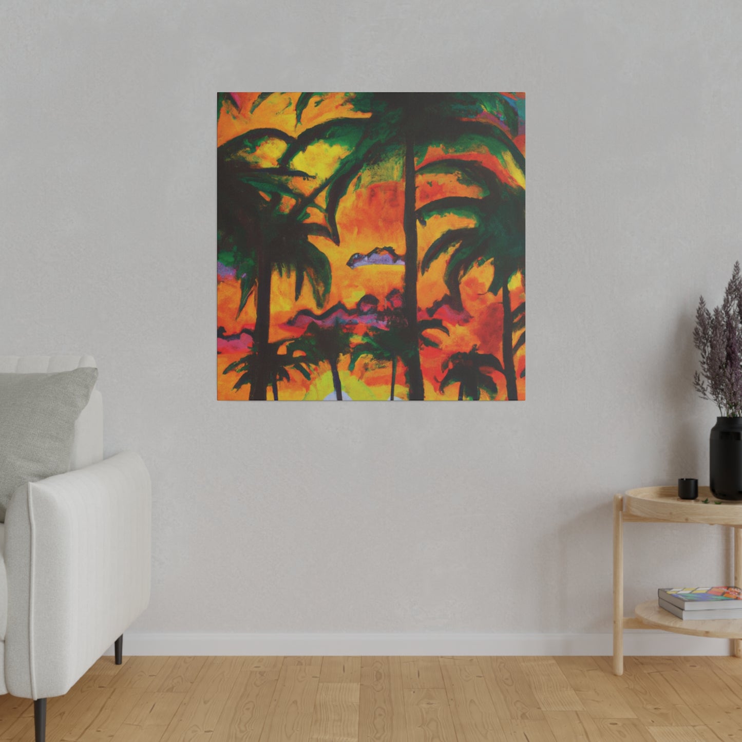 5820T - Miami Beach Sunset Painting Print | Miami | Beach | Sunset | Poster | Home Decor | Wall Art | Canvas