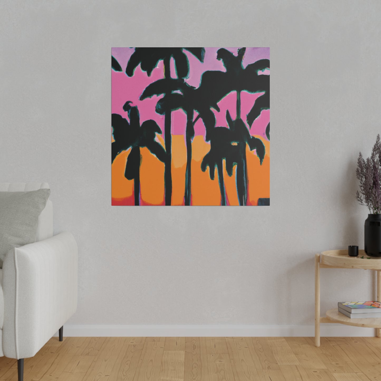 5108P - Miami Beach Sunset Painting Print | Miami | Beach | Sunset | Poster | Home Decor | Wall Art | Canvas