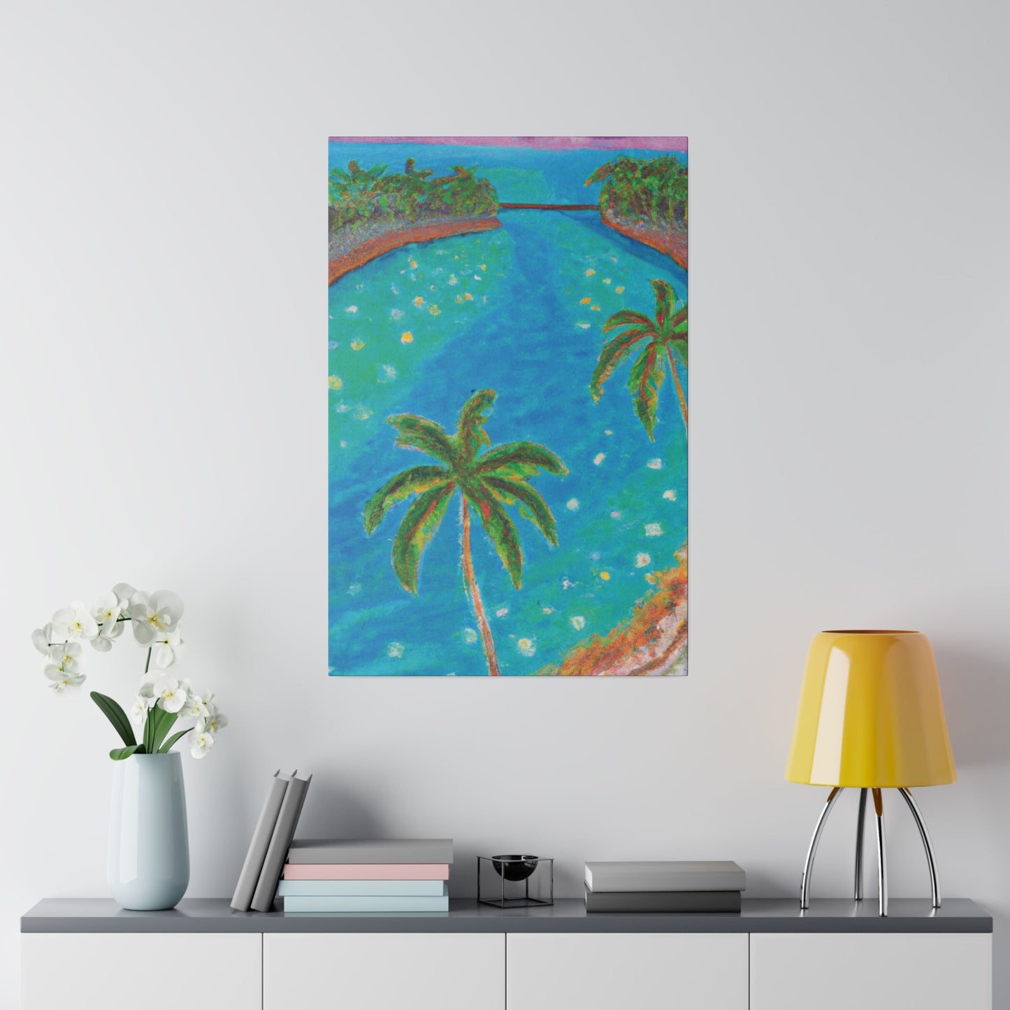3827C - Bahamas Ocean Painting Print | Bahamas | Ocean | Beach | Poster | Home Decor | Wall Art | Canvas