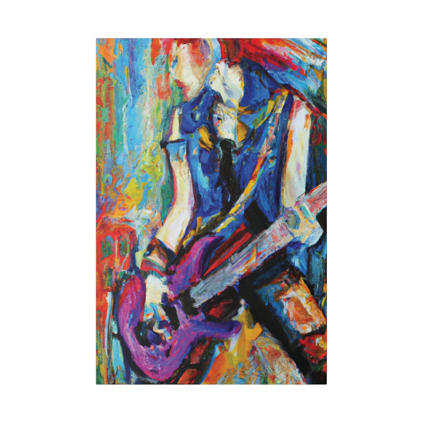 3886Z - Rockstar Oil Painting Style Print | Poster | Home Decor | Wall Art | Music Art | Canvas