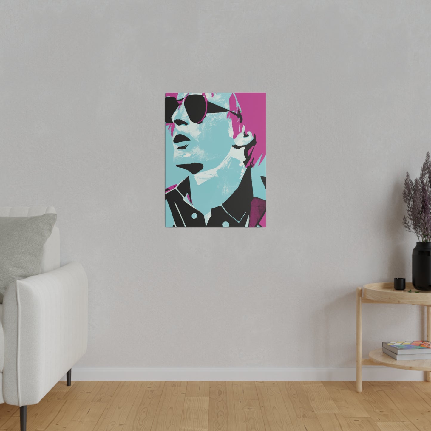 2741A - Rockstar Painting Print | Face | Abstract | Poster | Home Decor | Wall Art | Music Art | Canvas