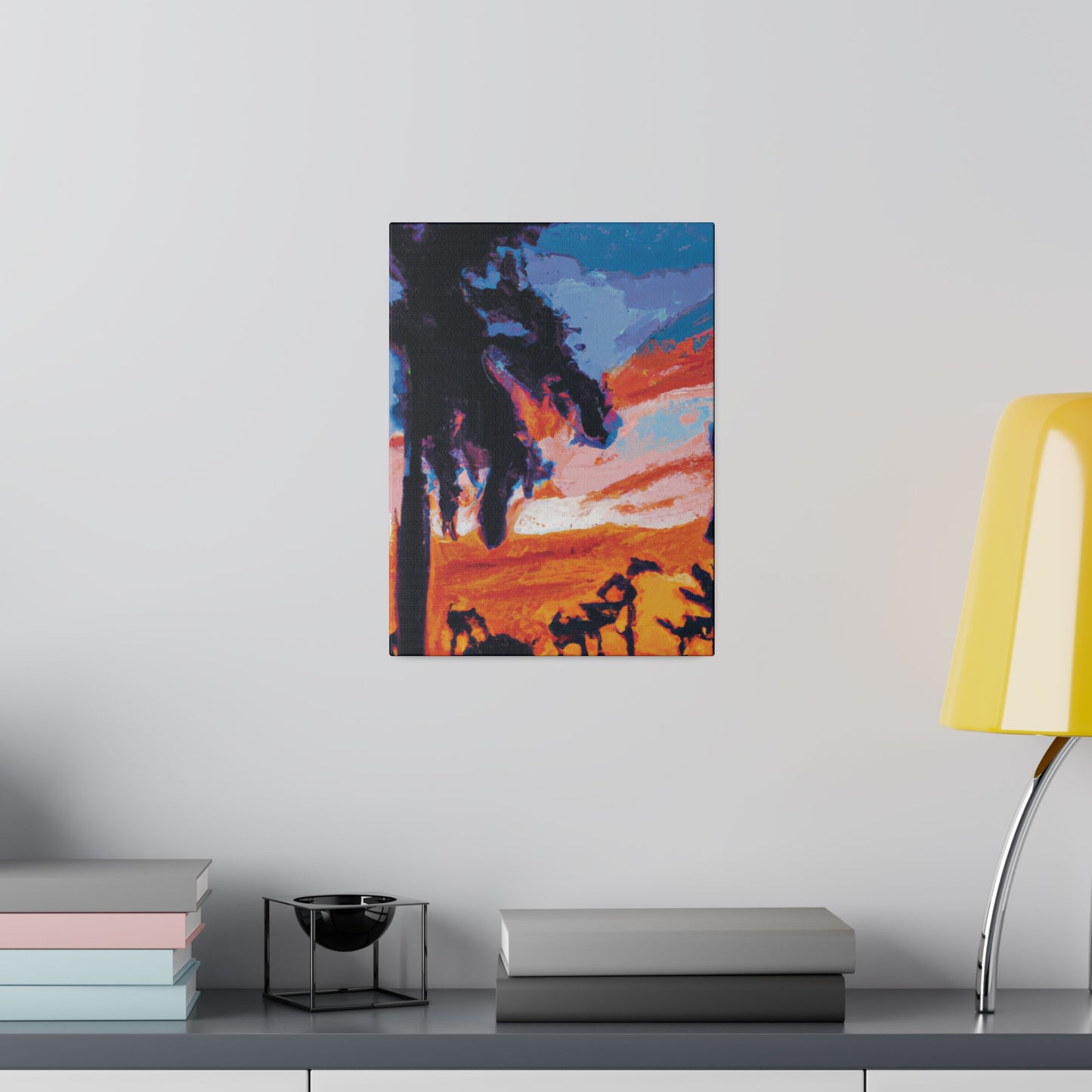 2761V - Miami Beach Sunset Painting Print | Miami | Beach | Sunset | Poster | Home Decor | Wall Art | Canvas