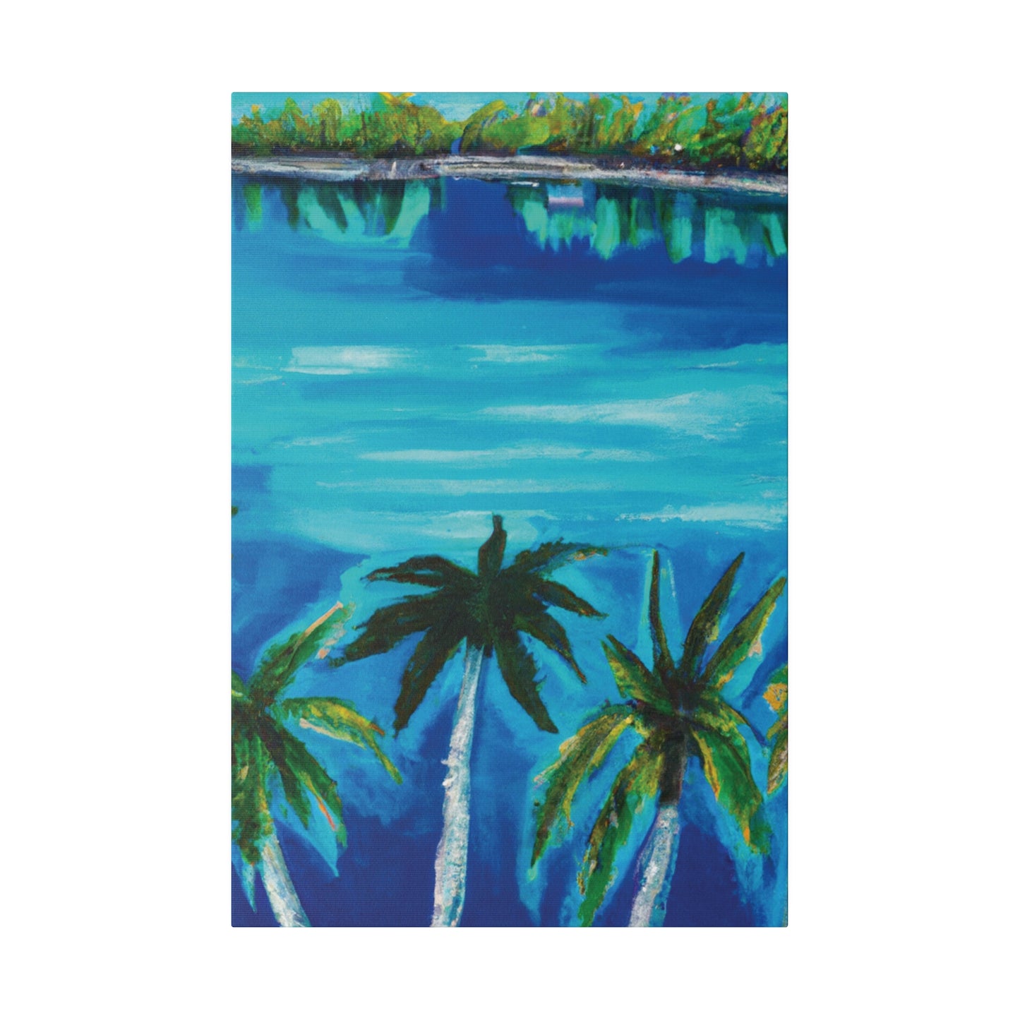 6741K - Bahamas Ocean Painting Print | Bahamas | Ocean | Beach | Poster | Home Decor | Wall Art | Canvas