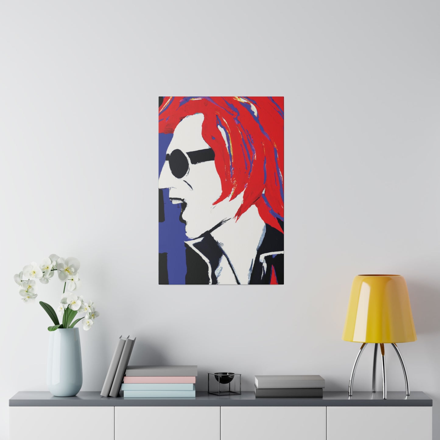 8372Z - Rockstar Painting Print | Face | Abstract | Poster | Home Decor | Wall Art | Music Art | Canvas