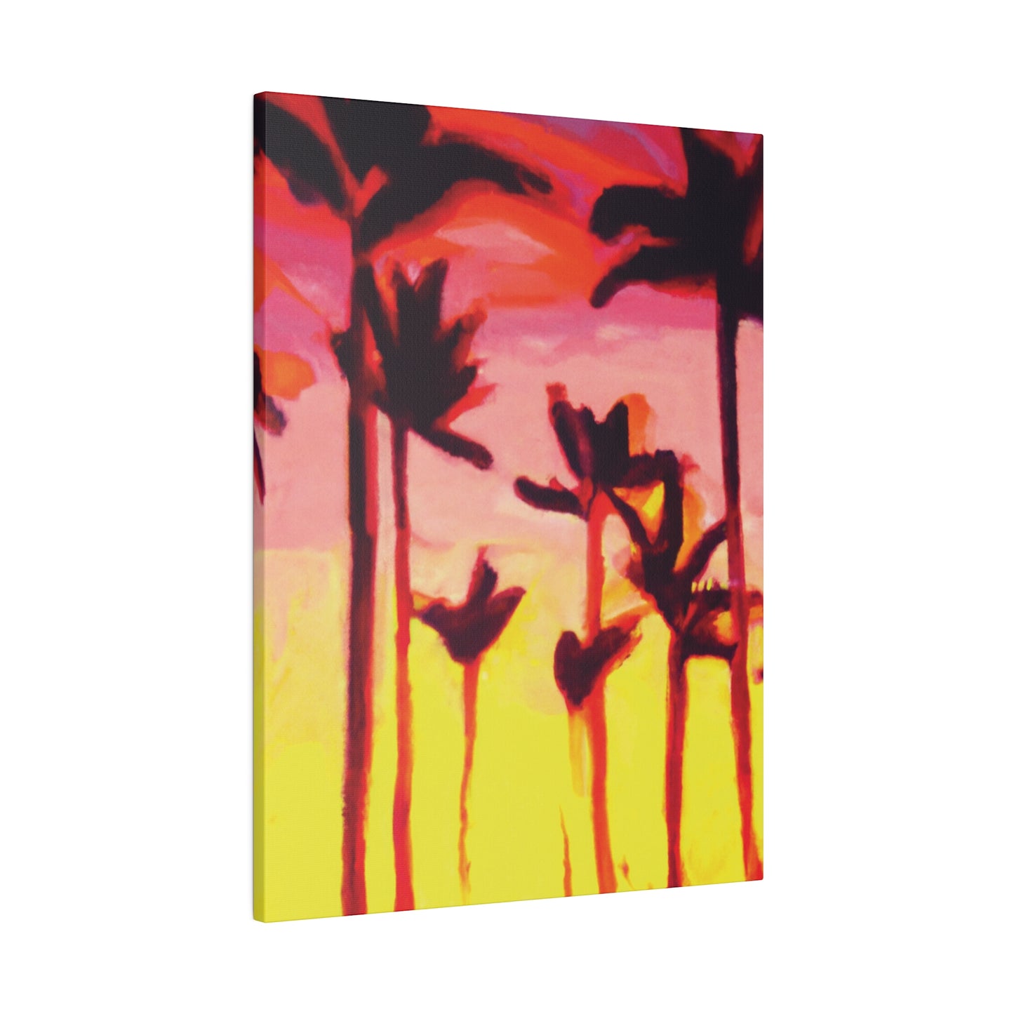 2249A - Miami Beach Sunset Painting Print | Miami | Beach | Sunset | Poster | Home Decor | Wall Art | Canvas