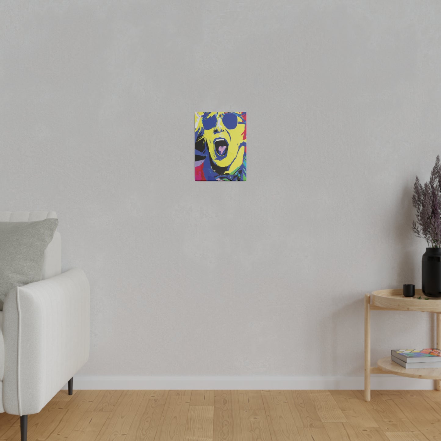 7451T - Rockstar Painting Print | Face | Abstract | Poster | Home Decor | Wall Art | Music Art | Canvas