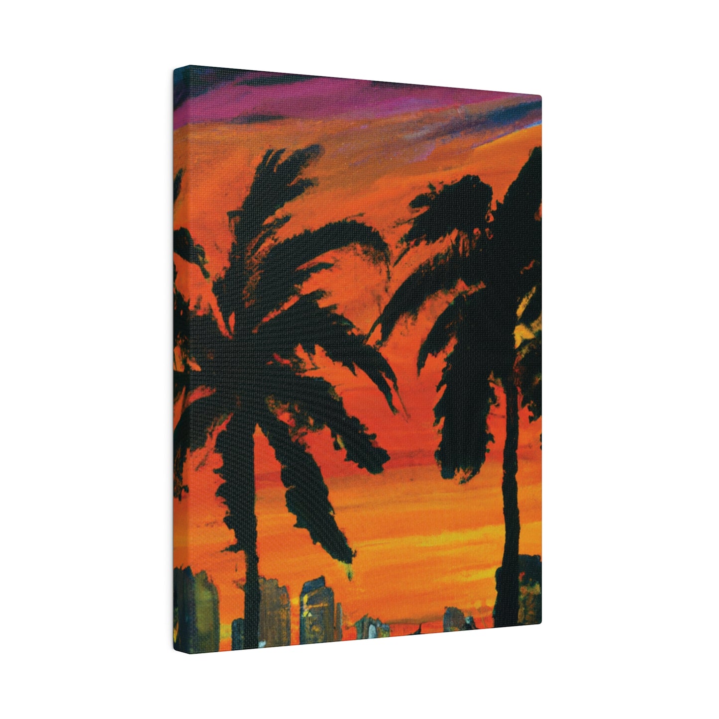 3294V - Miami Beach Sunset Painting Print | Miami | Beach | Sunset | Poster | Home Decor | Wall Art | Canvas