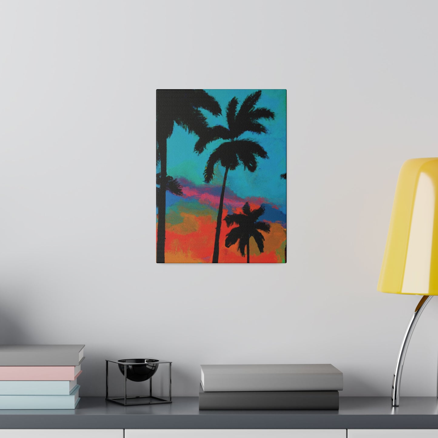 2838A - Miami Beach Sunset Painting Print | Miami | Beach | Sunset | Poster | Home Decor | Wall Art | Canvas