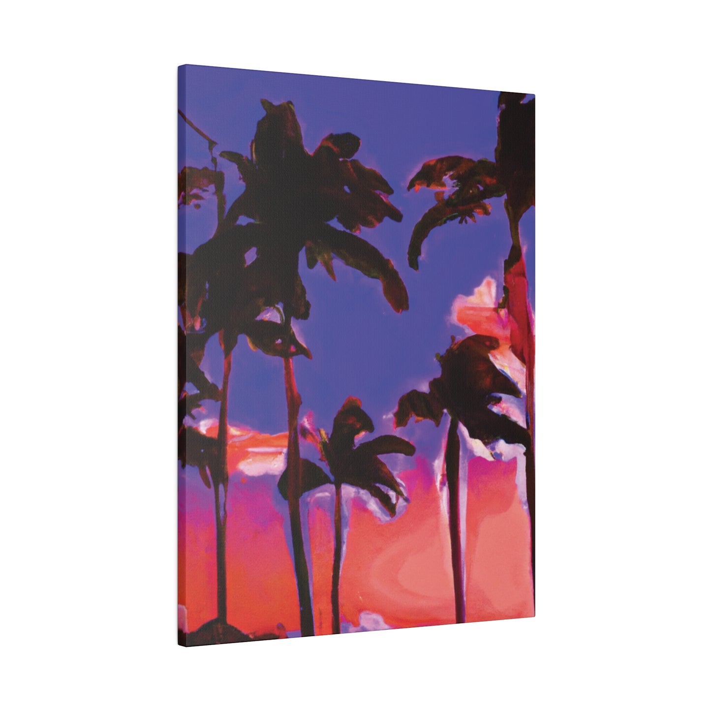 1387K - Miami Beach Sunset Painting Print | Miami | Beach | Sunset | Poster | Home Decor | Wall Art | Canvas