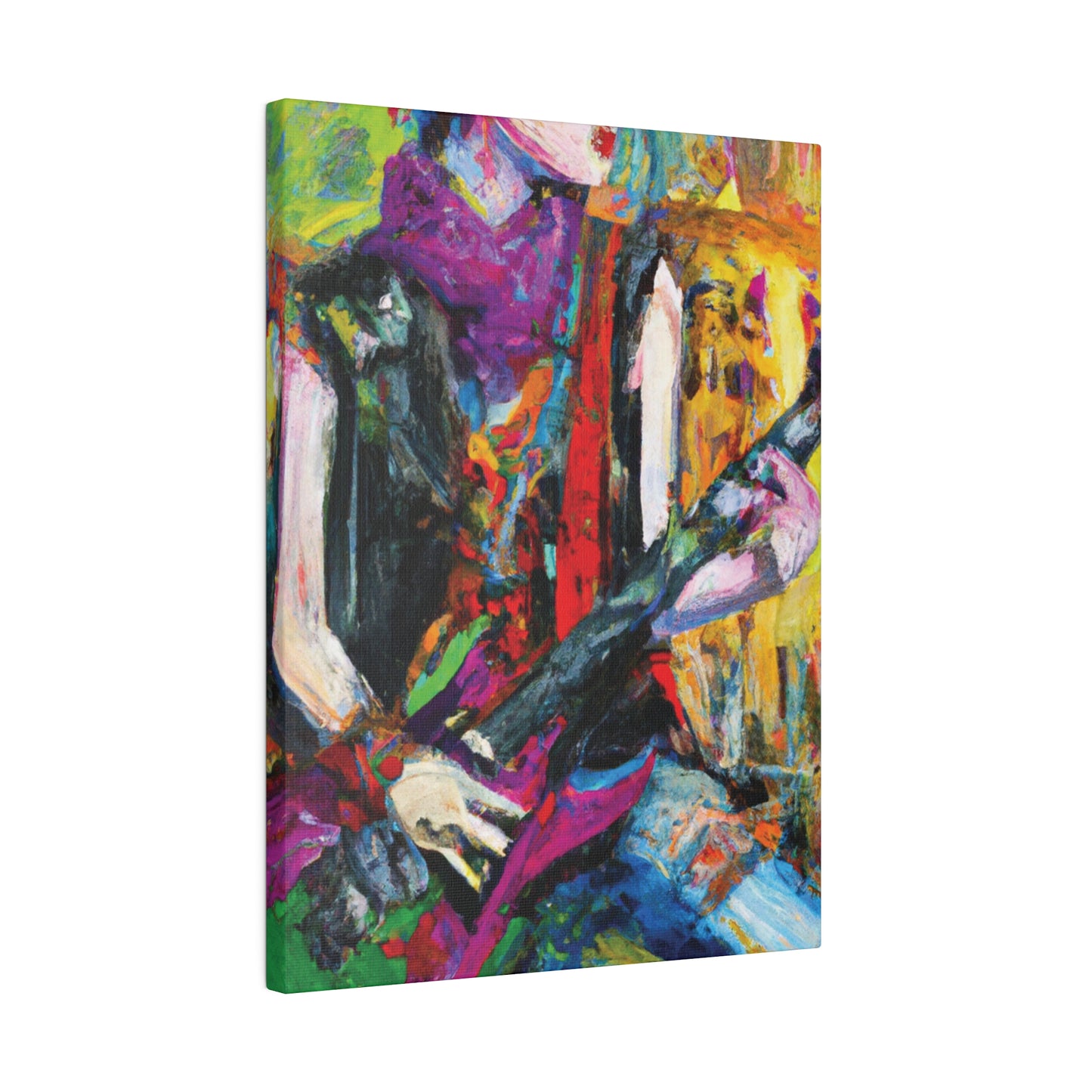 3088A - Rockstar Oil Painting Style Print | Poster | Home Decor | Wall Art | Music Art | Canvas