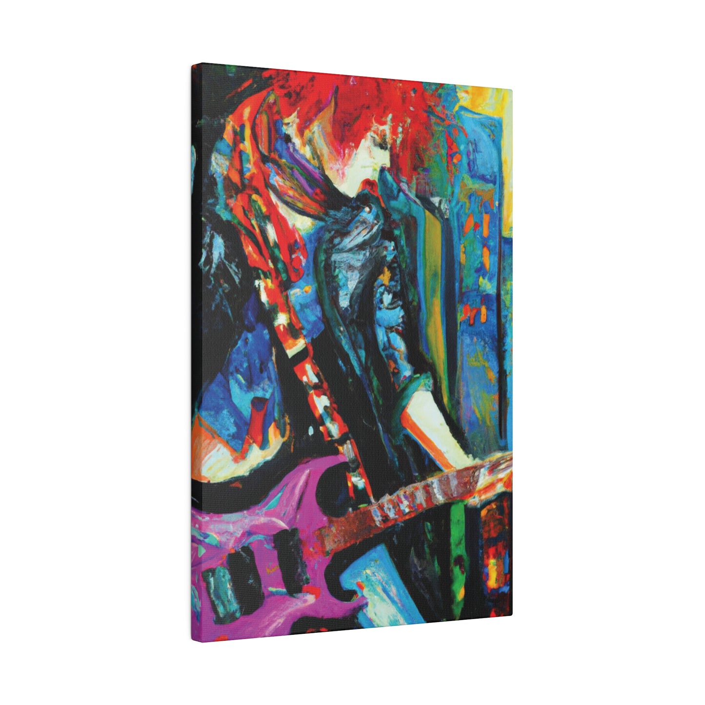 8461D - Rockstar Oil Painting Style Print | Poster | Home Decor | Wall Art | Music Art | Canvas