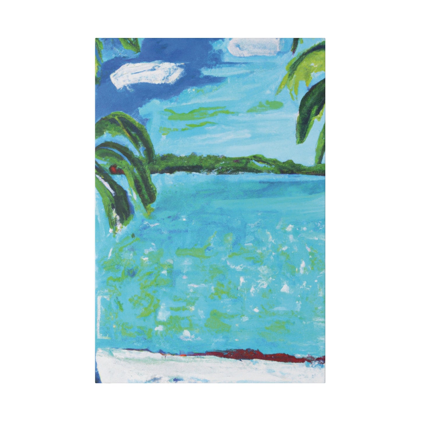 2143W - Bahamas Ocean Painting Print | Bahamas | Ocean | Beach | Poster | Home Decor | Wall Art | Canvas