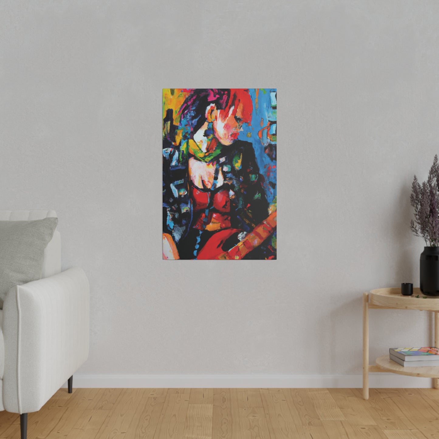 9602B - Rockstar Oil Painting Style Print | Poster | Home Decor | Wall Art | Music Art | Canvas