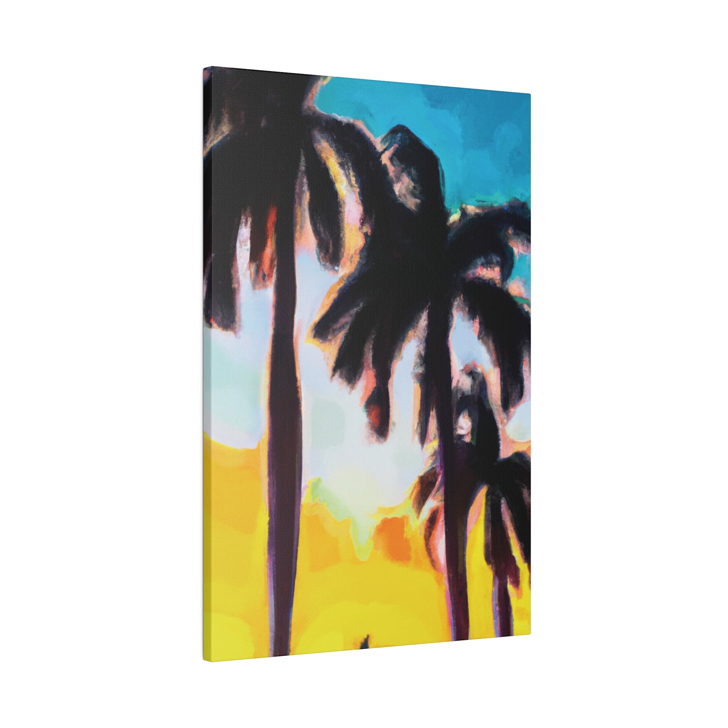 5485W - Miami Beach Sunset Painting Print | Miami | Beach | Sunset | Poster | Home Decor | Wall Art | Canvas