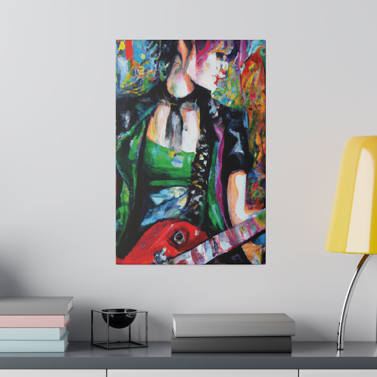 9737J - Rockstar Oil Painting Style Print | Poster | Home Decor | Wall Art | Music Art | Canvas