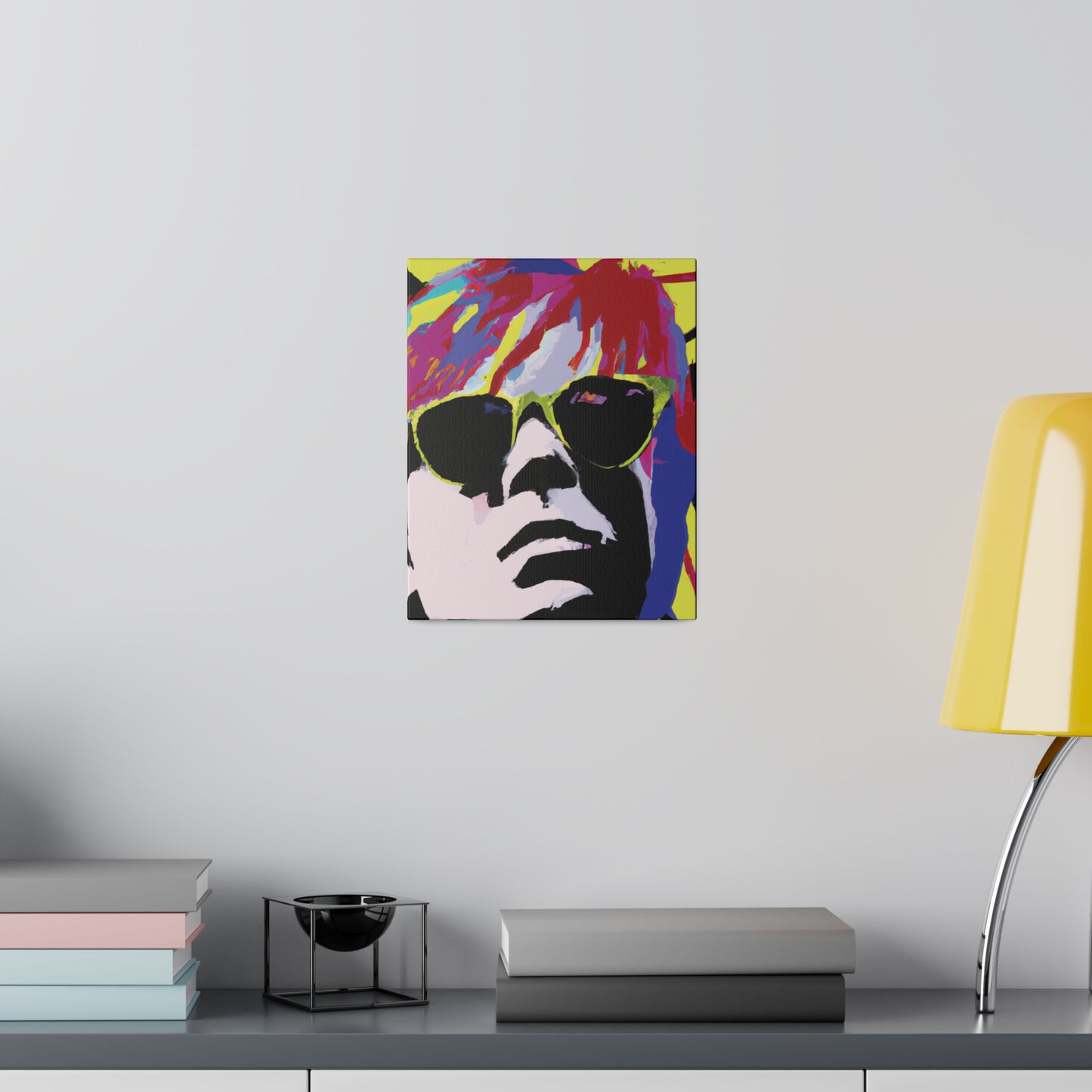 2184J - Rockstar Painting Print | Face | Abstract | Poster | Home Decor | Wall Art | Music Art | Canvas