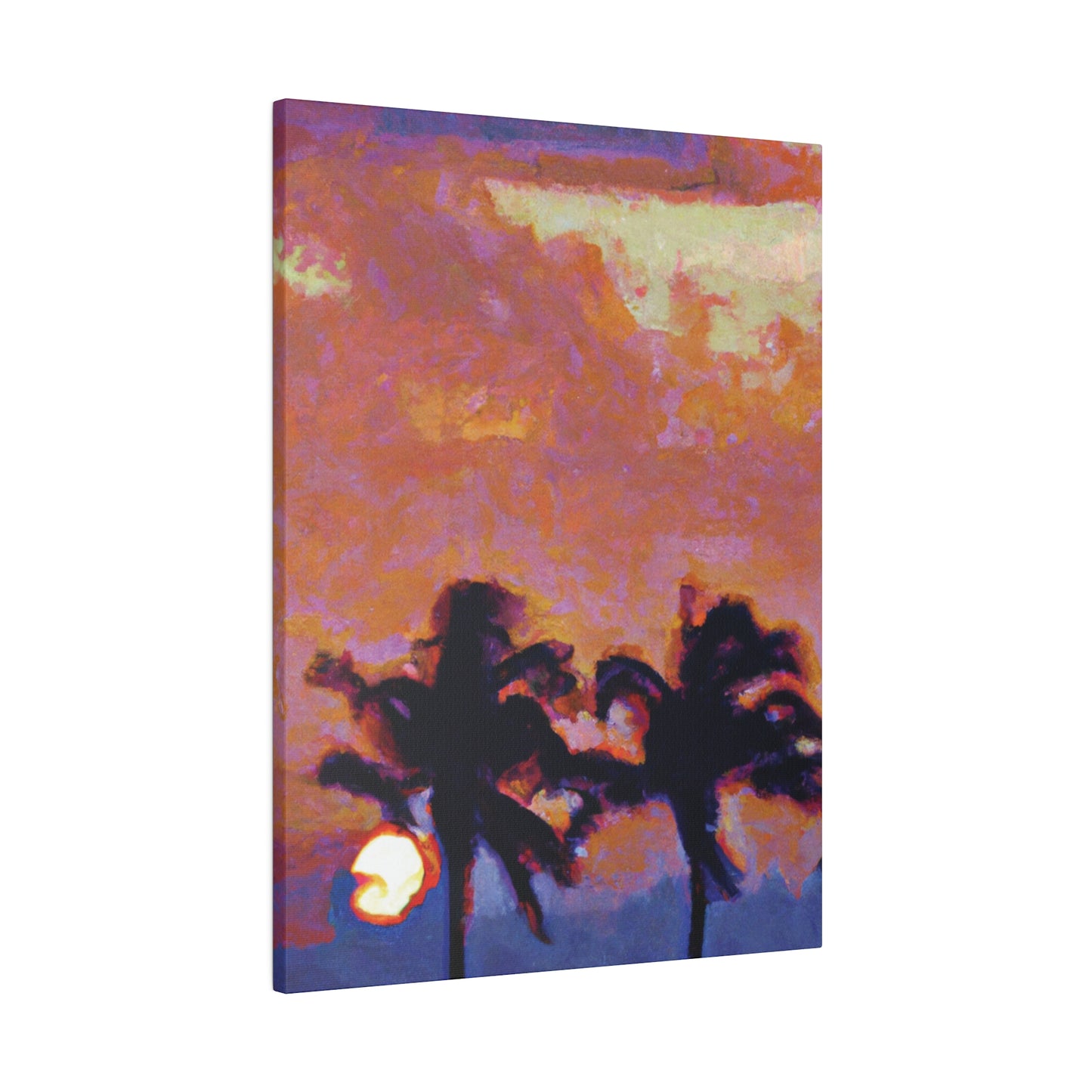 8235O - Miami Beach Sunset Painting Print | Miami | Beach | Sunset | Poster | Home Decor | Wall Art | Canvas