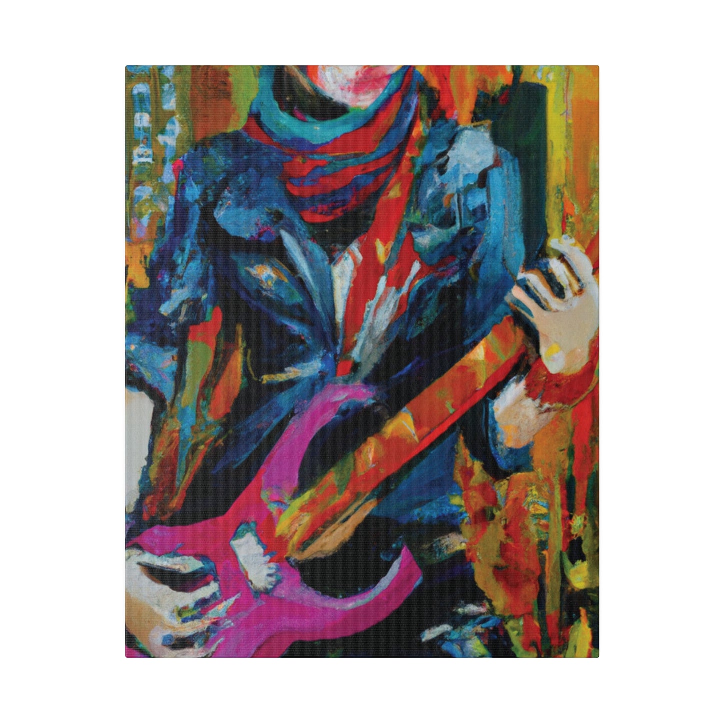 6226G - Rockstar Oil Painting Style Print | Poster | Home Decor | Wall Art | Music Art | Canvas