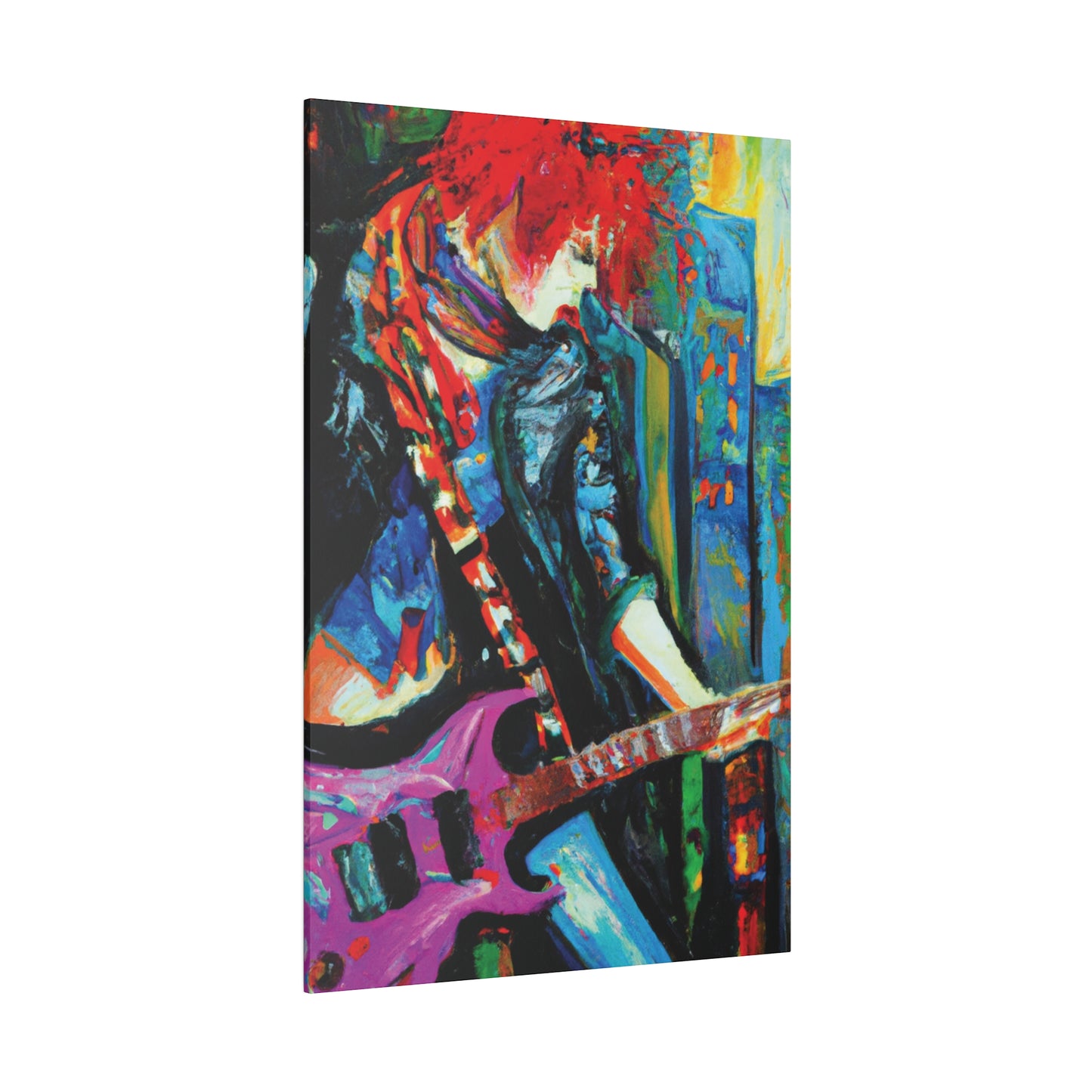 8461D - Rockstar Oil Painting Style Print | Poster | Home Decor | Wall Art | Music Art | Canvas