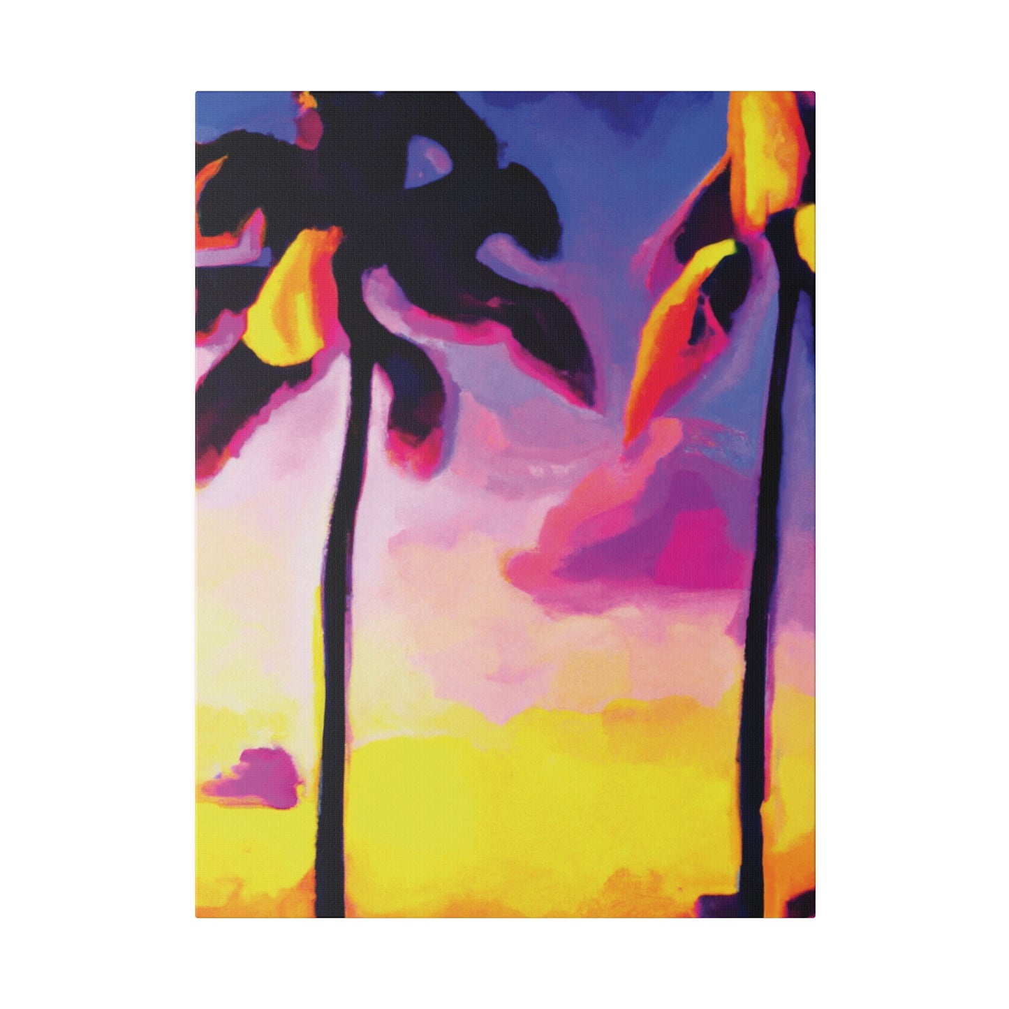 839P - Miami Beach Sunset Painting Print | Miami | Beach | Sunset | Poster | Home Decor | Wall Art | Canvas