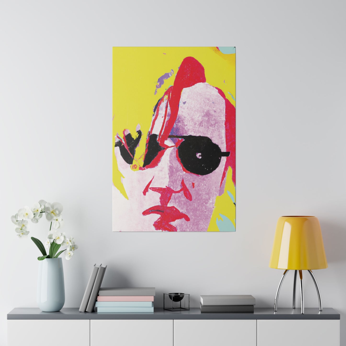 5921U - Rockstar Painting Print | Face | Abstract | Poster | Home Decor | Wall Art | Music Art | Canvas