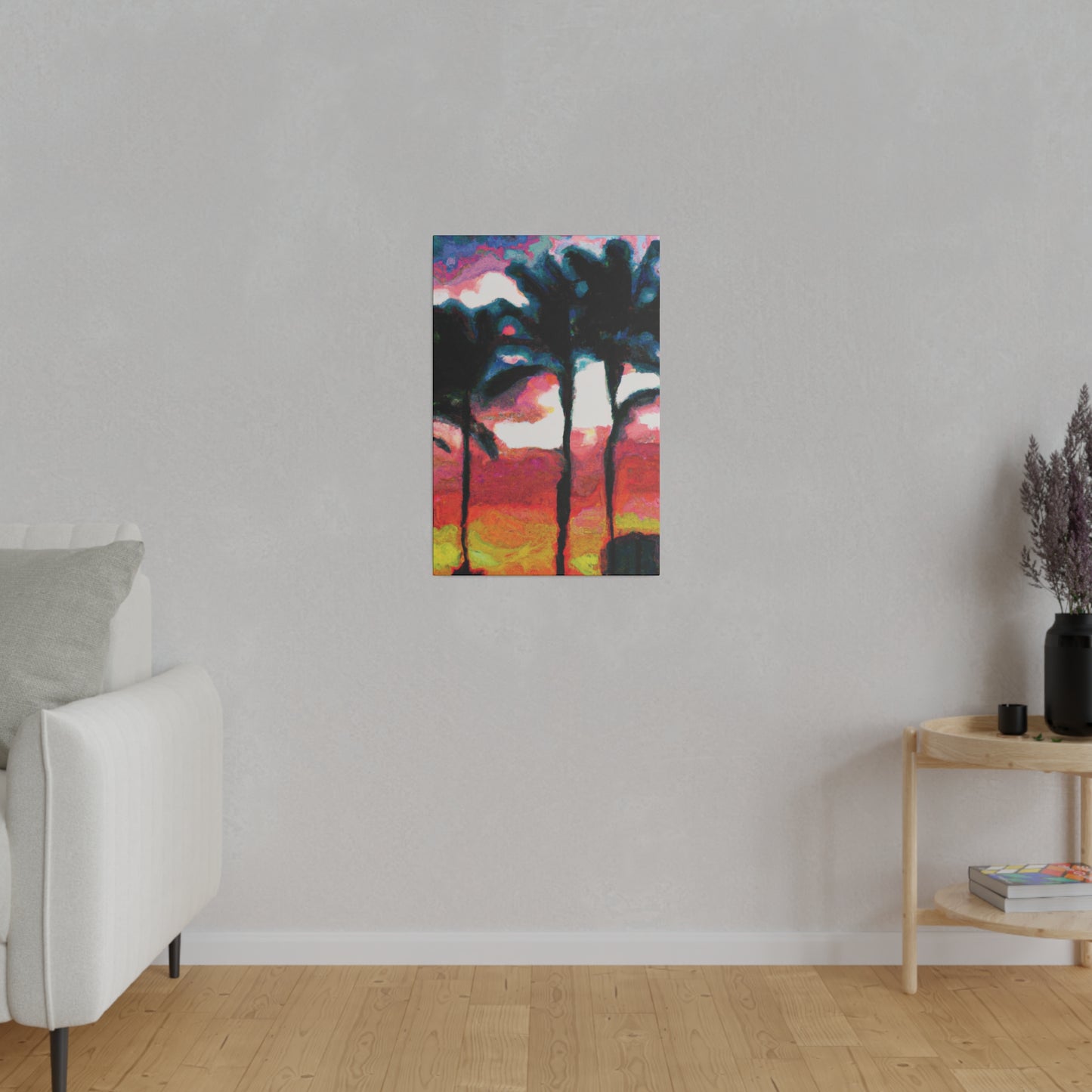 9677K - Miami Beach Sunset Painting Print | Miami | Beach | Sunset | Poster | Home Decor | Wall Art | Canvas