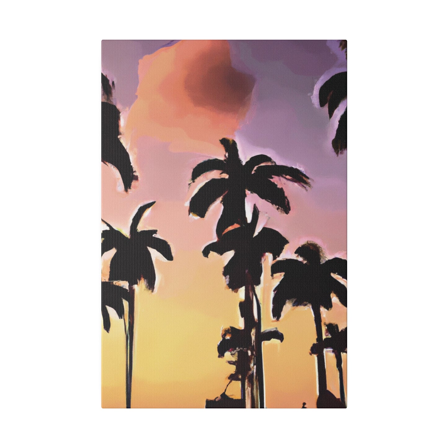 7792Z - Miami Beach Sunset Painting Print | Miami | Beach | Sunset | Poster | Home Decor | Wall Art | Canvas