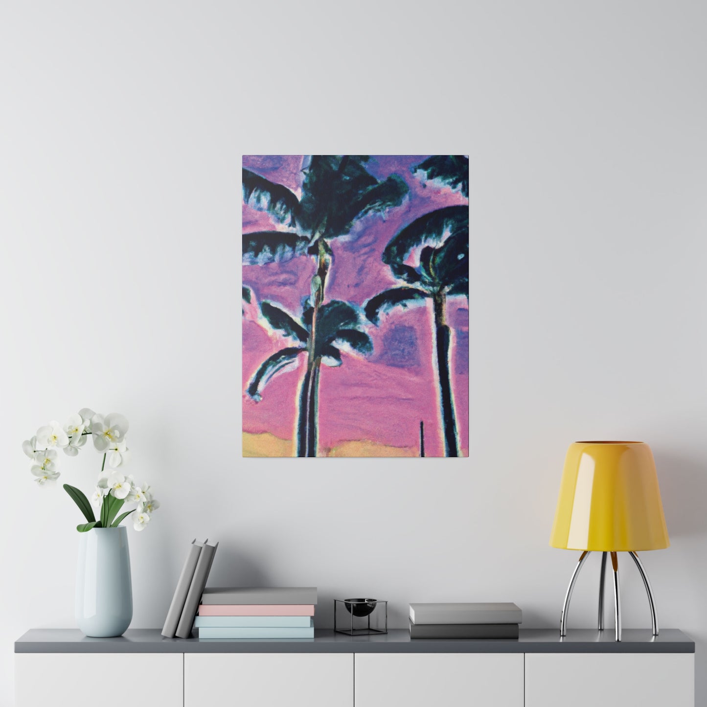 5697K - Miami Beach Sunset Painting Print | Miami | Beach | Sunset | Poster | Home Decor | Wall Art | Canvas