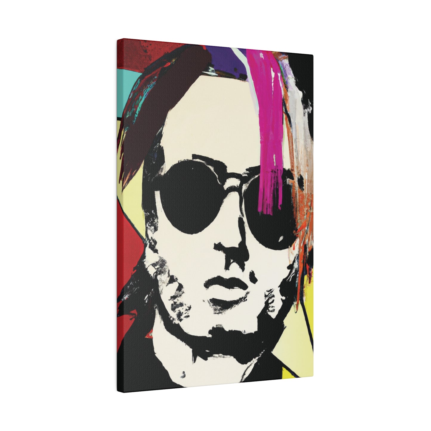 7641U - Rockstar Painting Print | Face | Abstract | Poster | Home Decor | Wall Art | Music Art | Canvas