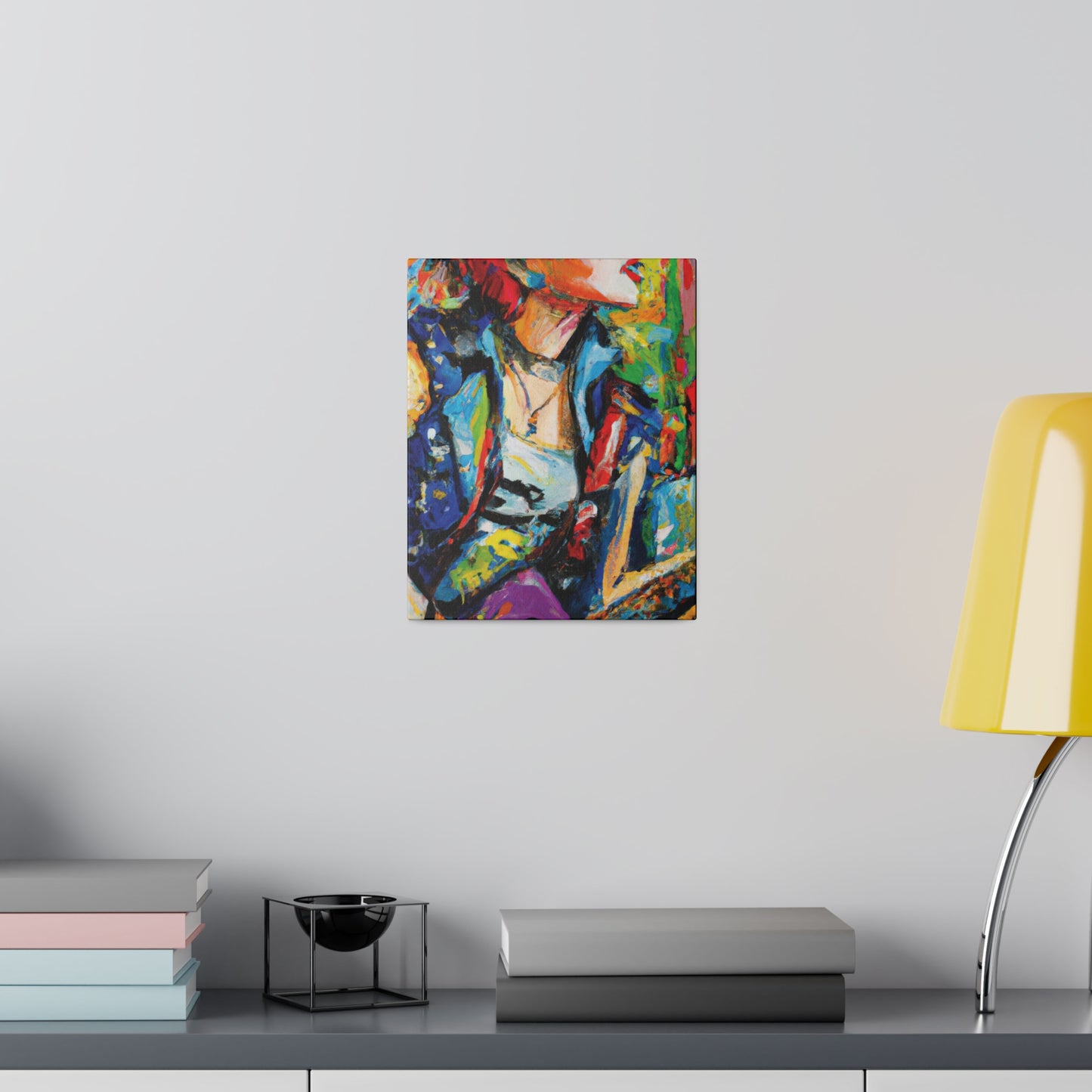 1135V - Rockstar Oil Painting Style Print | Poster | Home Decor | Wall Art | Music Art | Canvas