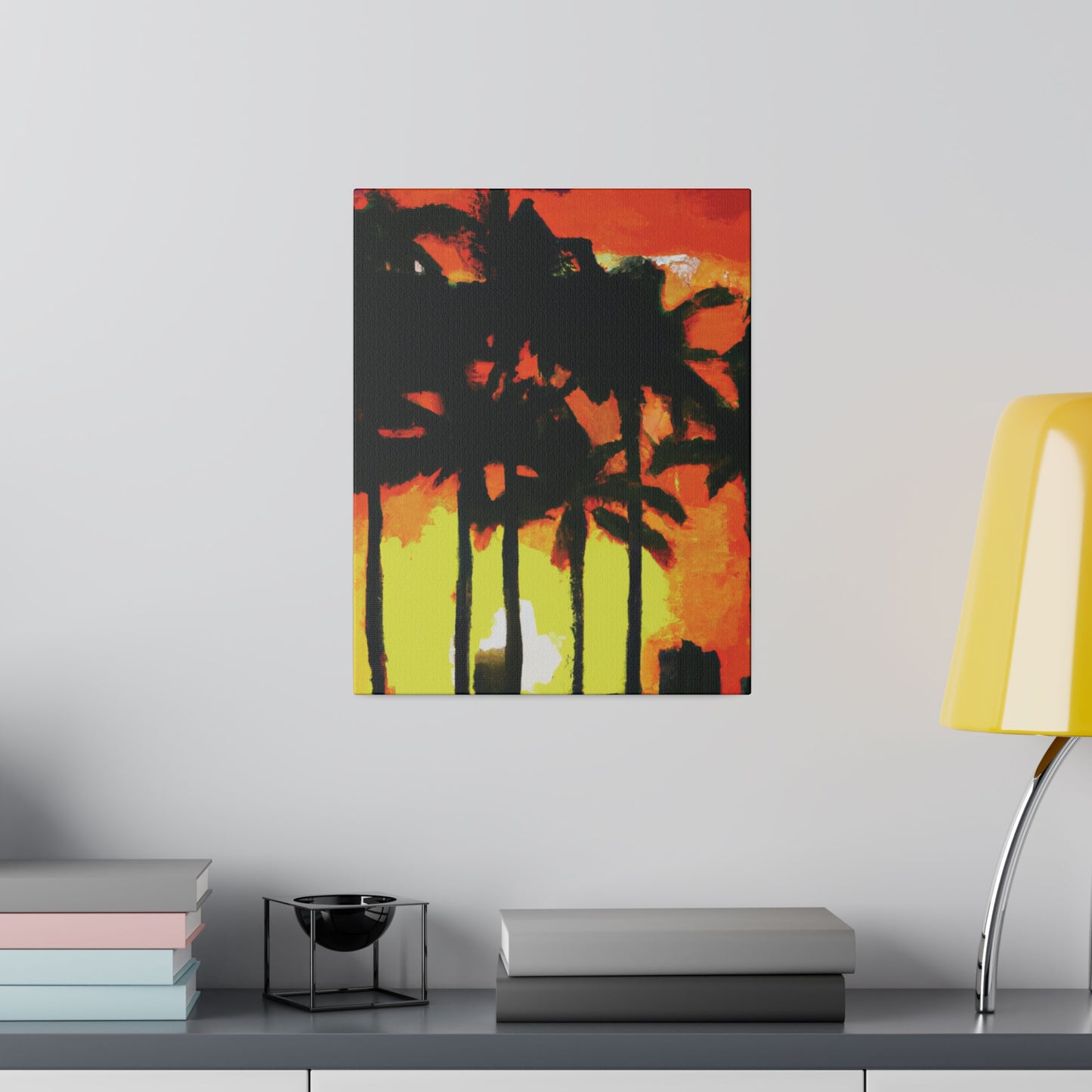 8291L - Miami Beach Sunset Painting Print | Miami | Beach | Sunset | Poster | Home Decor | Wall Art | Canvas