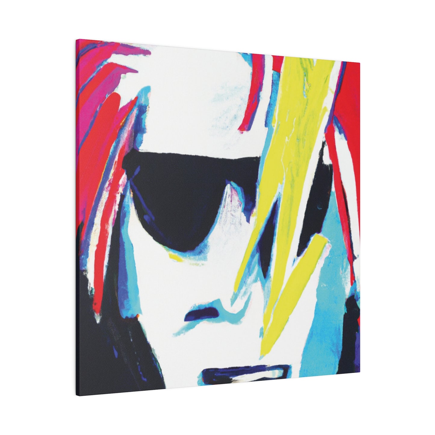 6481K - Rockstar Painting Print | Face | Abstract | Poster | Home Decor | Wall Art | Music Art | Canvas