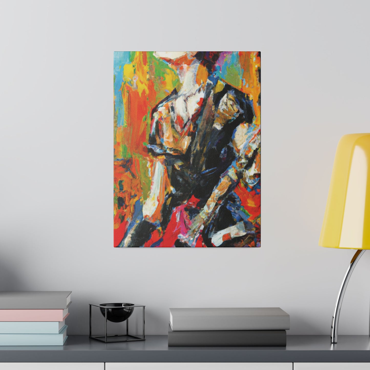 5867V - Rockstar Oil Painting Style Print | Poster | Home Decor | Wall Art | Music Art | Canvas